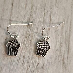 Cupcake EARRINGS 925S French Hooks